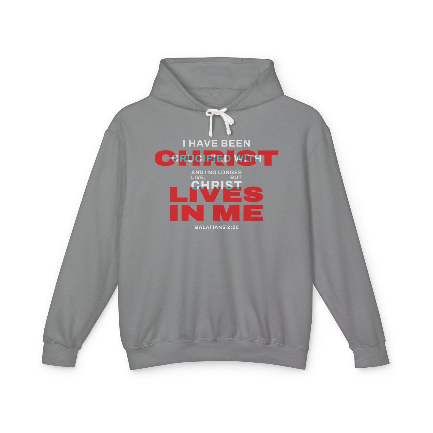 I have been Crucified with Christ "Galatians 2:20"  Red Unisex 100% Cotton Hoodie