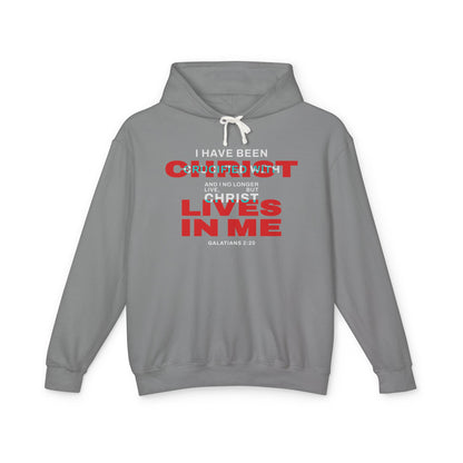 I have been Crucified with Christ "Galatians 2:20"  Red Unisex 100% Cotton Hoodie
