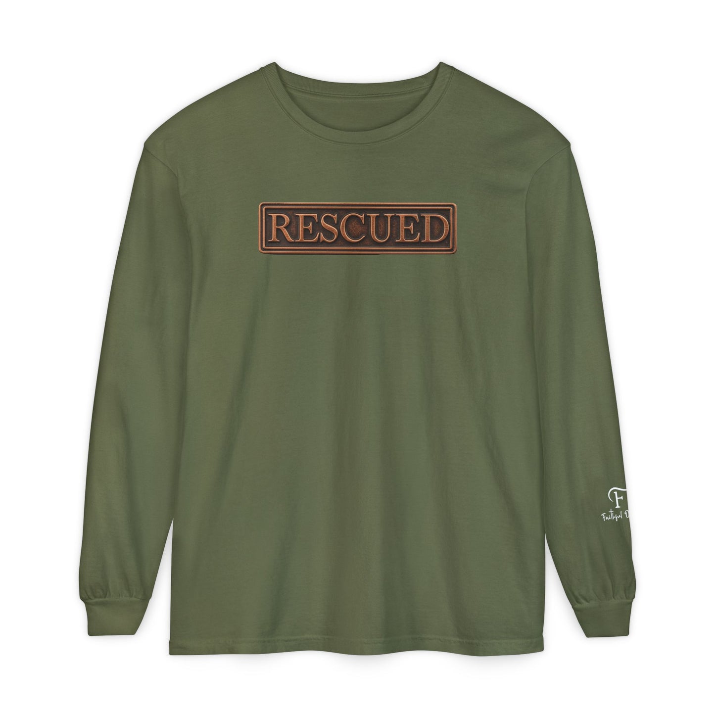 Rescued Colossians 1:13 Long Sleeve T-Shirt — 100% Cotton