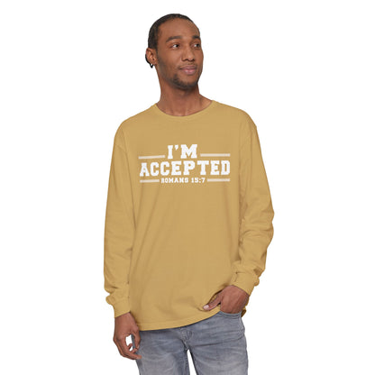 I'm Accepted — Romans 15:7 Graphic long sleeve-Shirt
