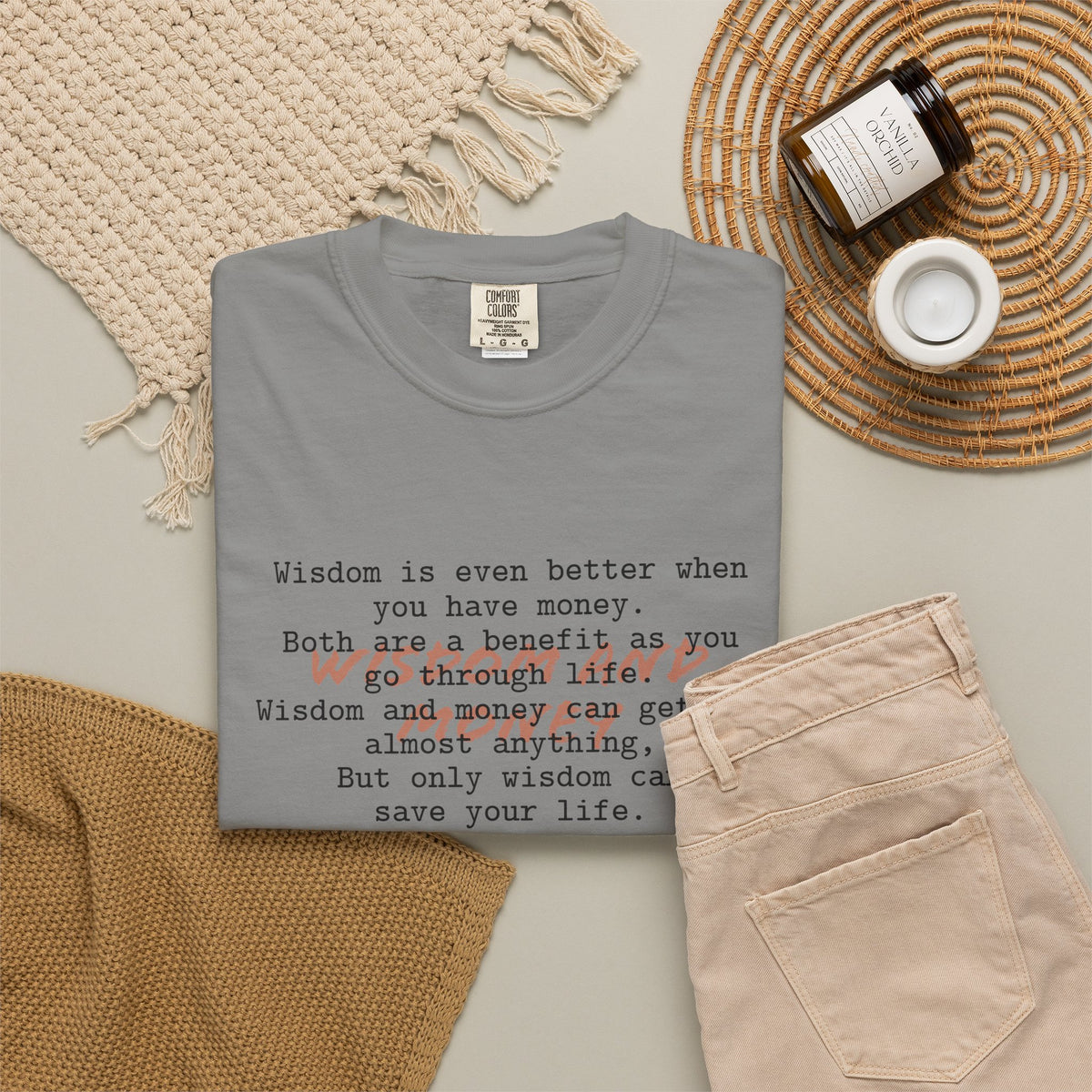 Biblical Wisdom T-Shirt — "Wisdom & Truth" Ecclesiastes 7:11 Scripture Tee