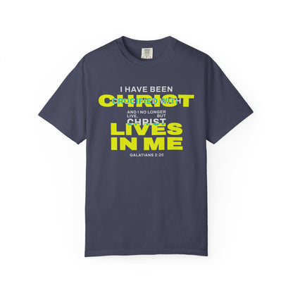 I have been Crucified with Christ "Galatians 2:20" YELLOW 100% Cotton T-Shirt