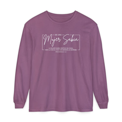 Mujer Sabia Proverbios 14:1 T-Shirt — Spanish Wise Woman Bible Verse