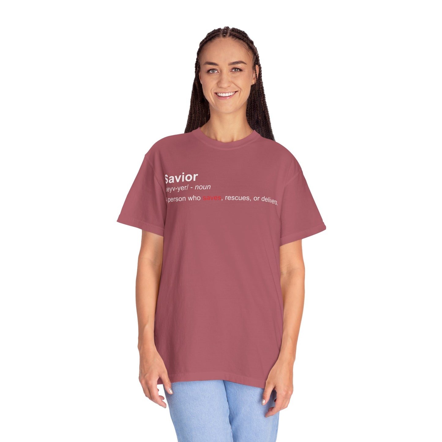 Savior Definition T-Shirt — 'Savior' Dictionary-Style Graphic Tee
