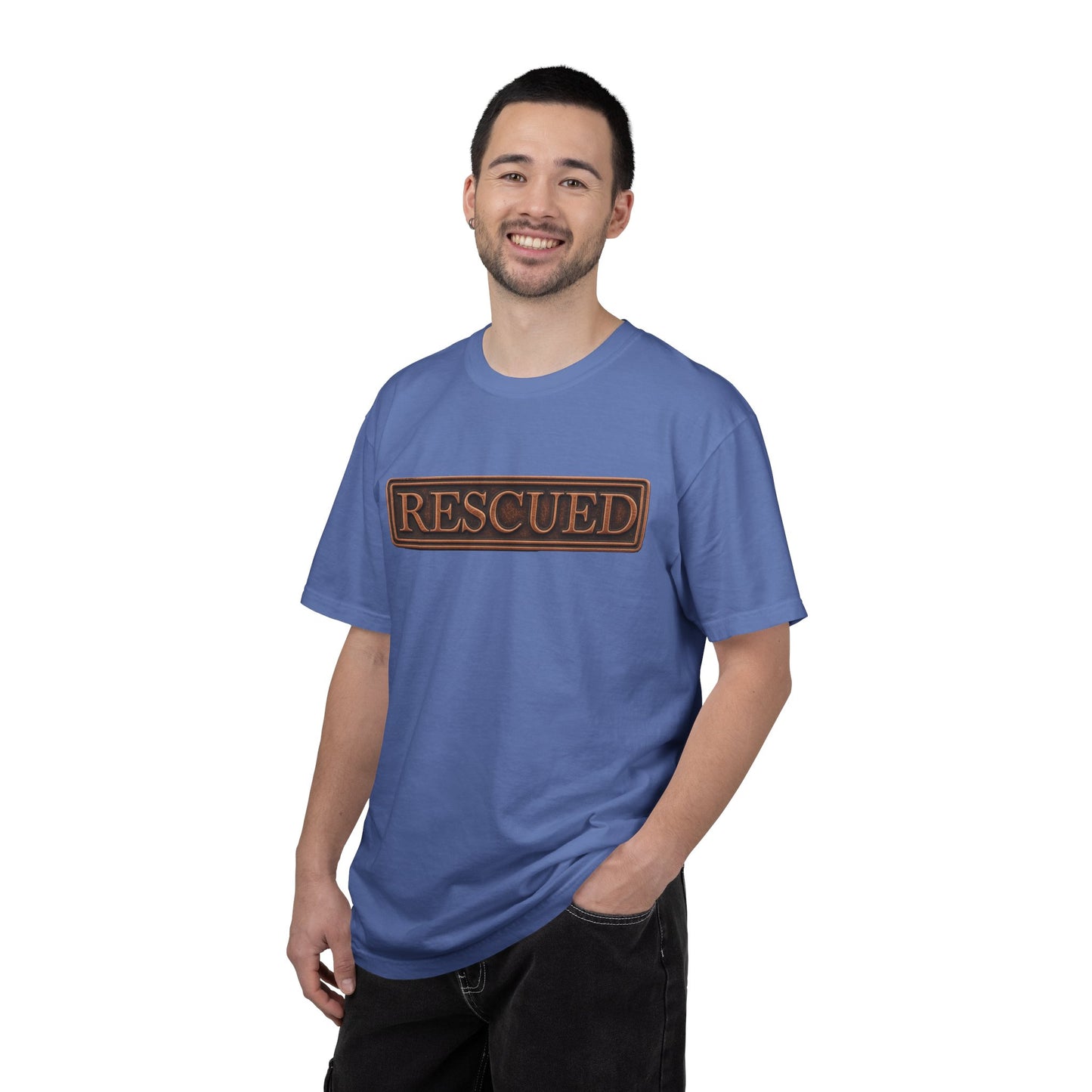 Rescued Colossians 1:13-14 Cotton T-Shirt