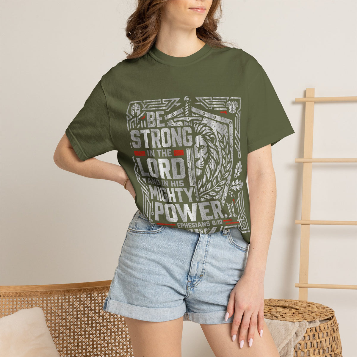 Be Strong in the Lord T-Shirt — Christian Faith Graphic Tee