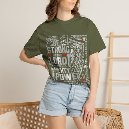 Be Strong in the Lord T-Shirt — Christian Faith Graphic Tee