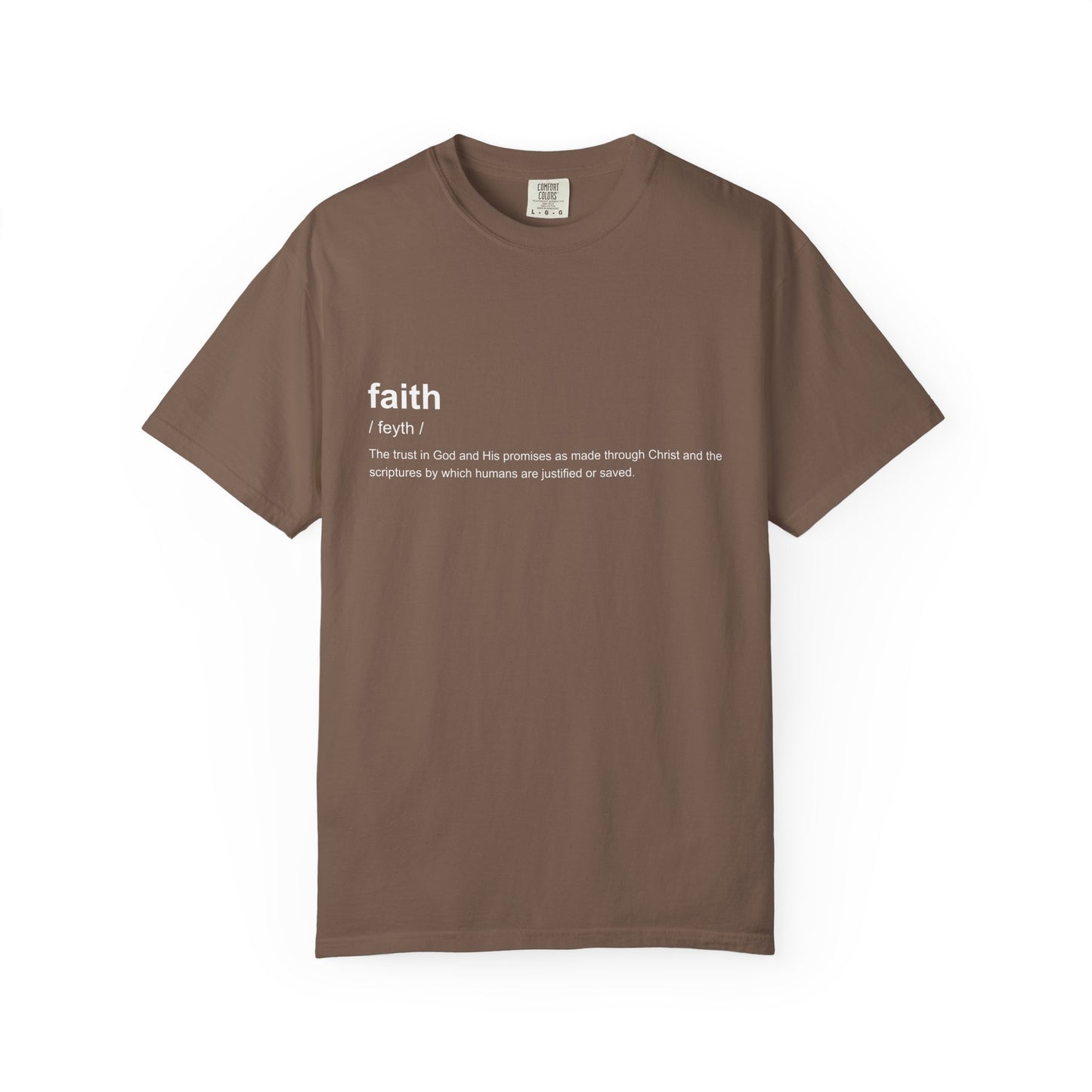 Faith Definition 100% Cotton T-Shirt — Inspirational Scripture Tee