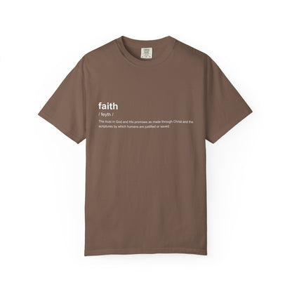 Faith Definition 100% Cotton T-Shirt — Inspirational Scripture Tee