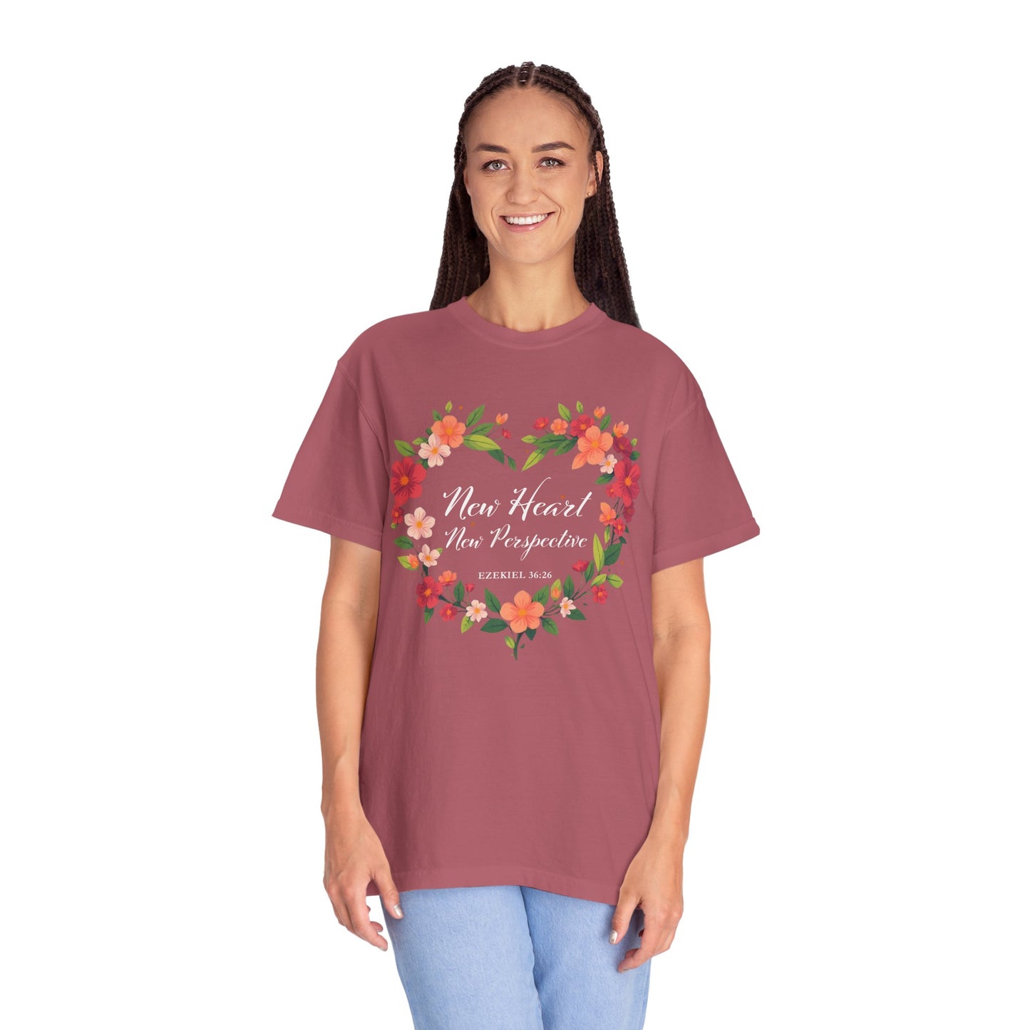 New Heart and New Perspective "Ezekiel 36:26" 100% Cotton T Shirt
