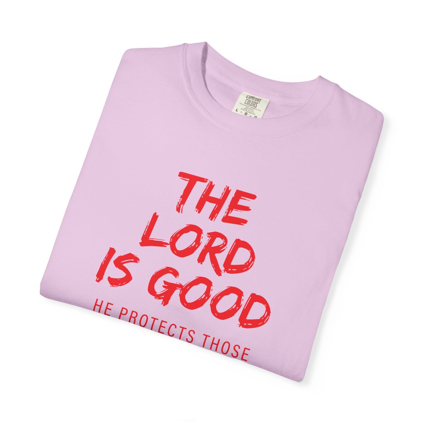 The Lord is Good "Nahum 1:7" Red T-Shirt