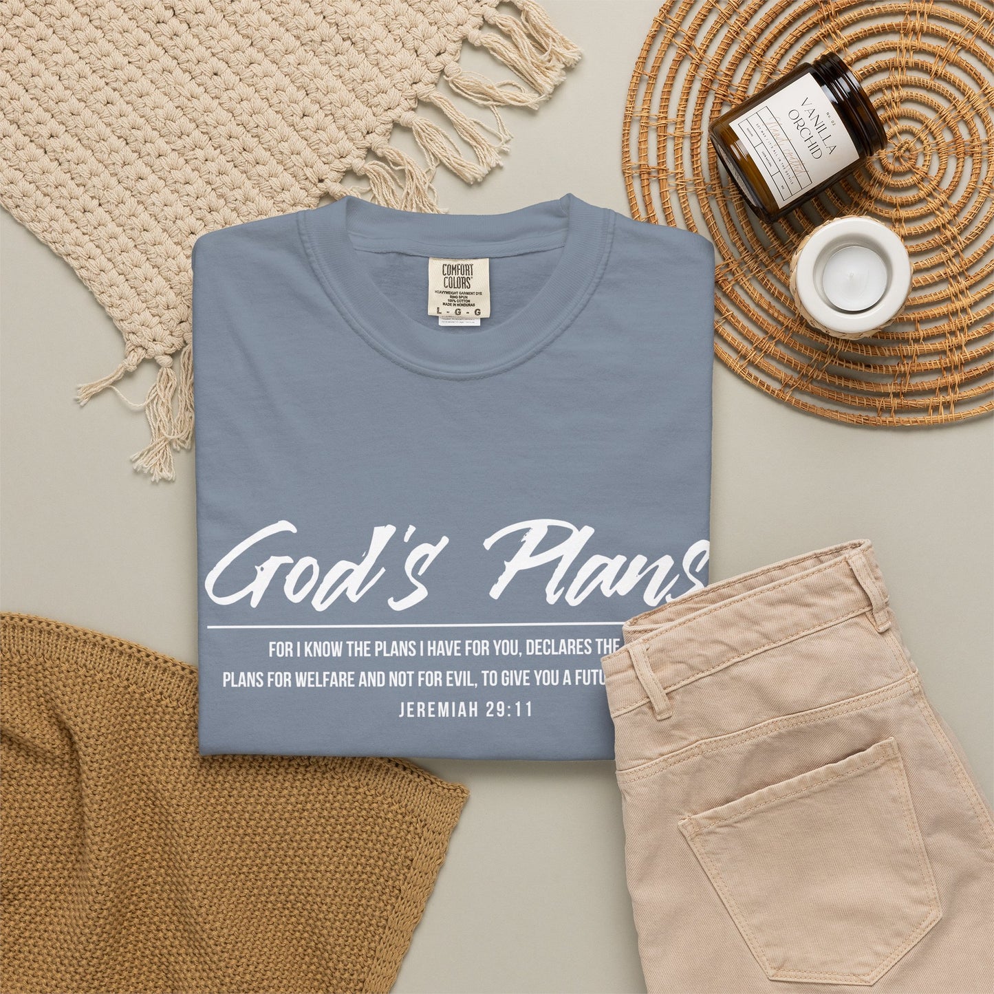 Jeremiah 29:11 'God's Plans 100% Cotton T-Shirt — Inspirational Faith Tee