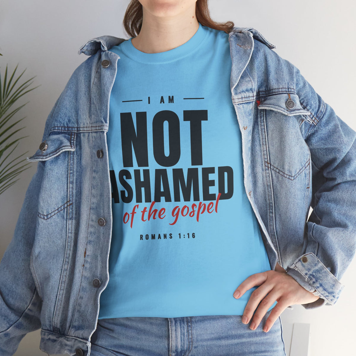 Not Ashamed of the Gospel Christian Faith T-Shirt