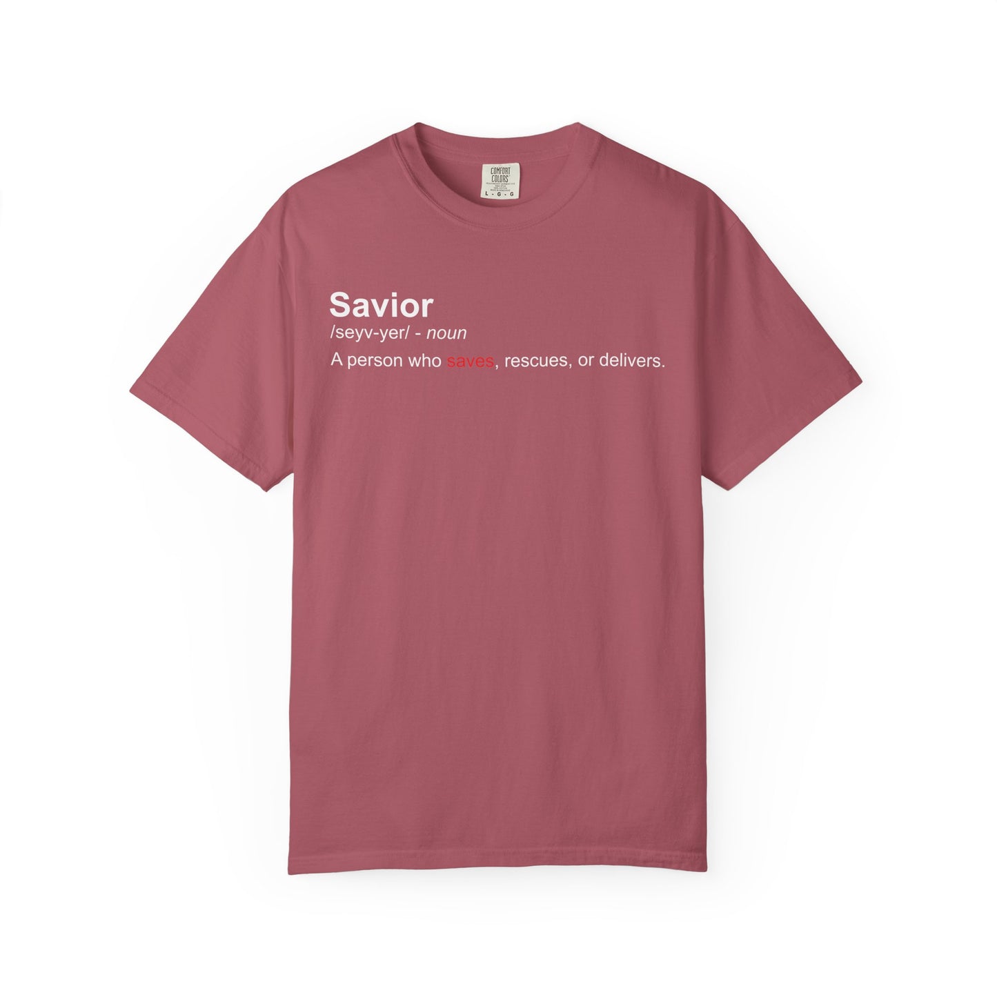 Savior Definition T-Shirt — 'Savior' Dictionary-Style Graphic Tee