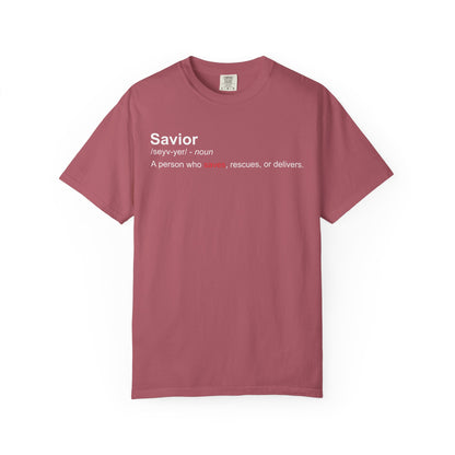 Savior Definition T-Shirt — 'Savior' Dictionary-Style Graphic Tee