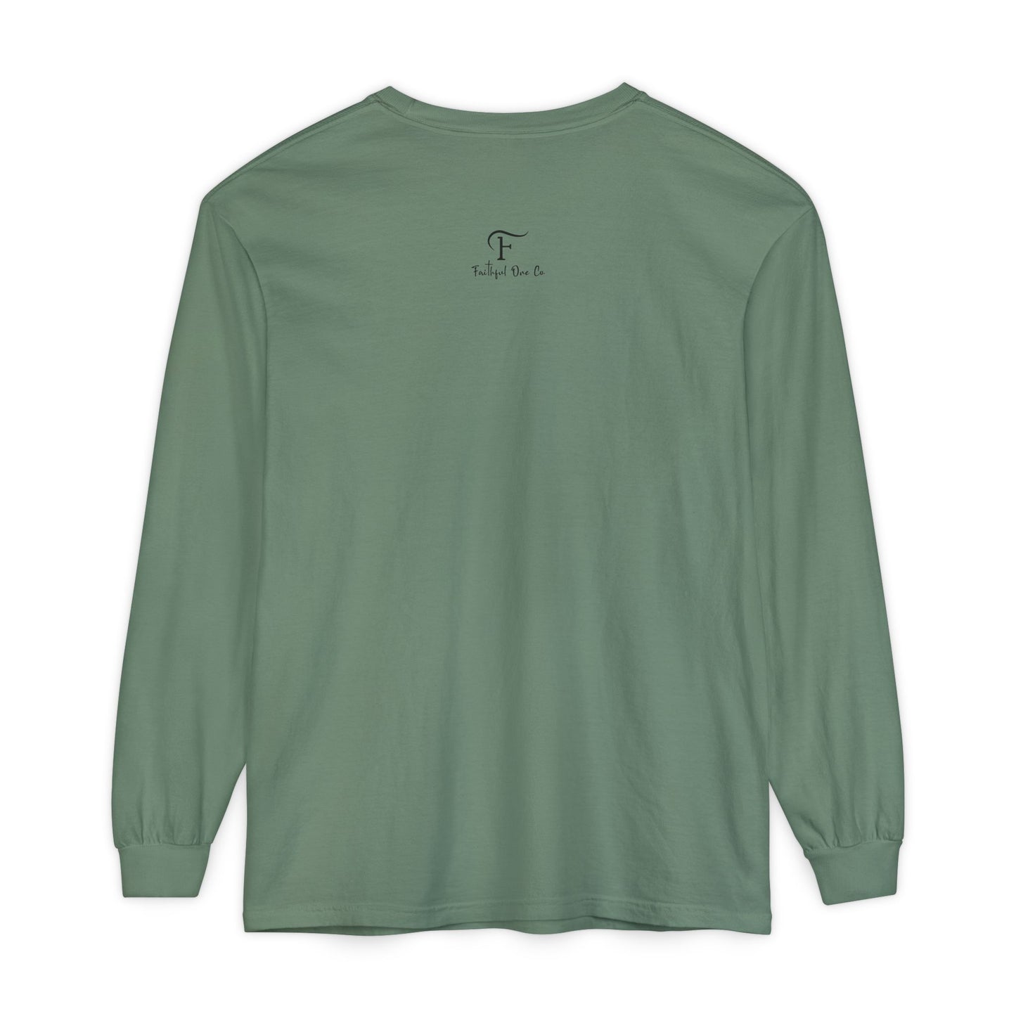 Jeremiah 17:7 'Blessed Is the One Who Trusts in the Lord' 100% Cotton Red Letters Long Sleeve Tee