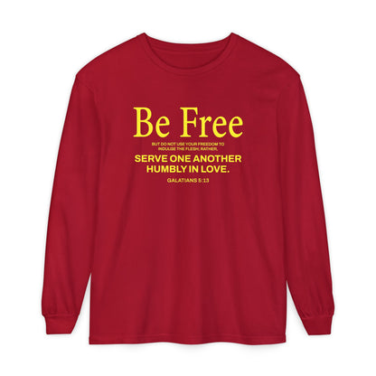 Be Free "Galatians 5:13" Yellow