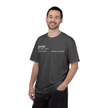 Savior Definition T-Shirt — 'Savior' Dictionary-Style Graphic Tee