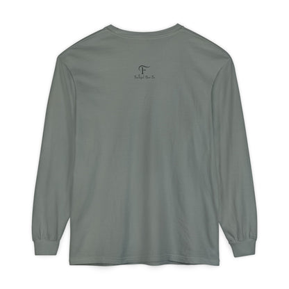 Jeremiah 17:7 'Blessed Is the One Who Trusts in the Lord' 100% Cotton Red Letters Long Sleeve Tee