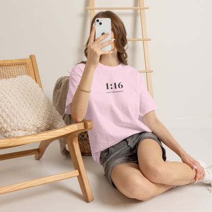 1:16 Live Unashamed Faithful Christian T-Shirt