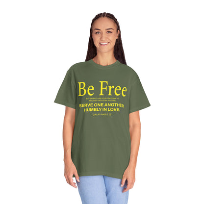 Be Free "Galatians 5:13" Yellow