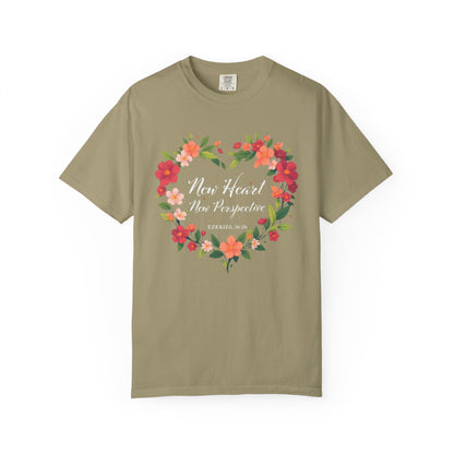 New Heart and New Perspective "Ezekiel 36:26" 100% Cotton T Shirt