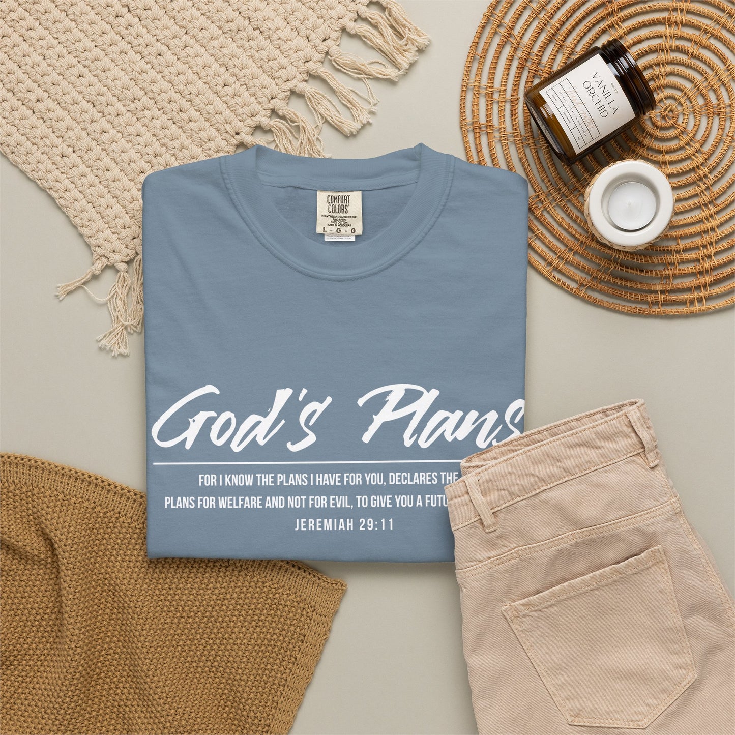Jeremiah 29:11 'God's Plans 100% Cotton T-Shirt — Inspirational Faith Tee