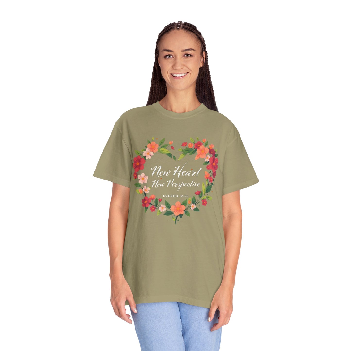 New Heart and New Perspective "Ezekiel 36:26" 100% Cotton T Shirt