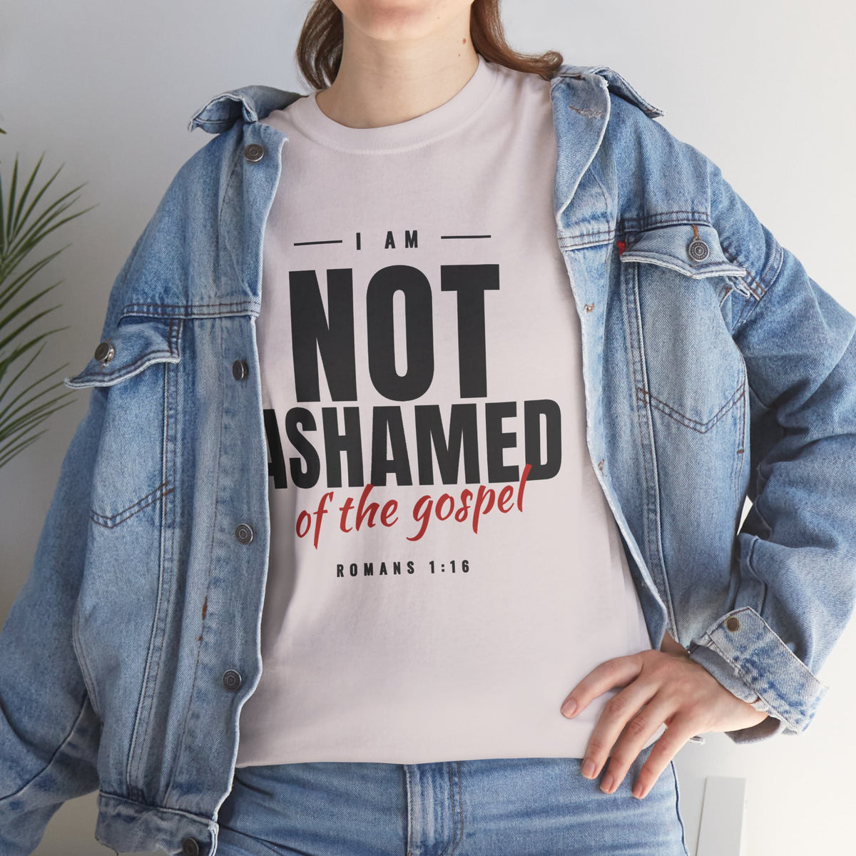 Not Ashamed of the Gospel Christian Faith T-Shirt