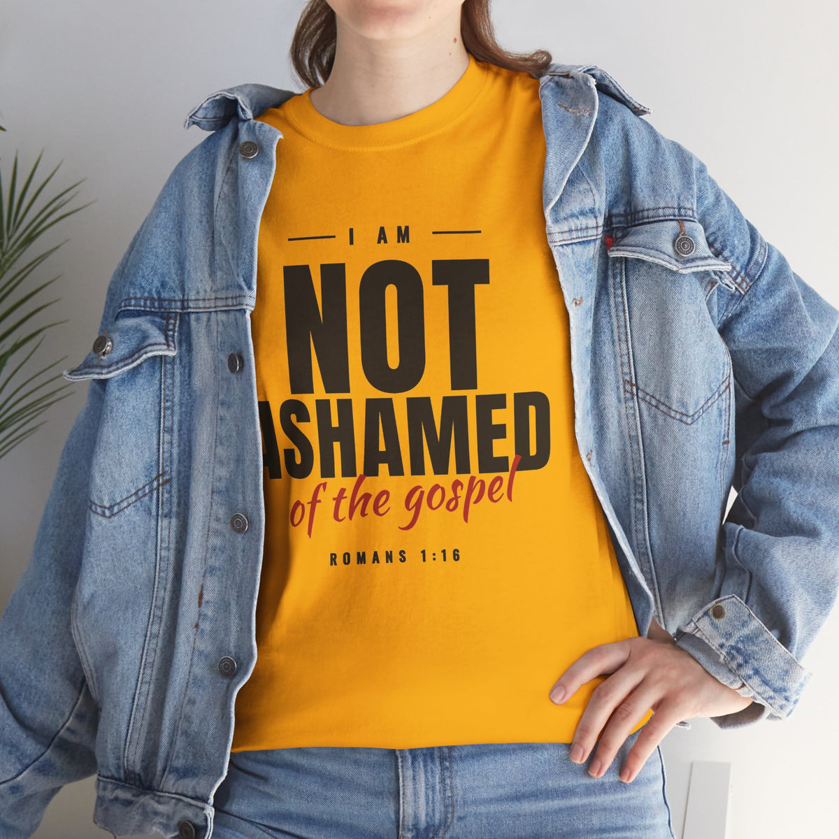 Not Ashamed of the Gospel Christian Faith T-Shirt