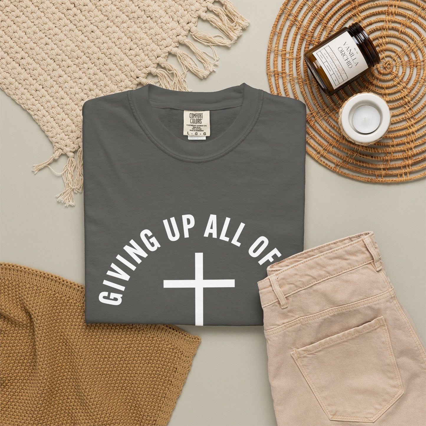 Giving up All Of Me "Matthew 16:24" 100% Cotton T-Shirt