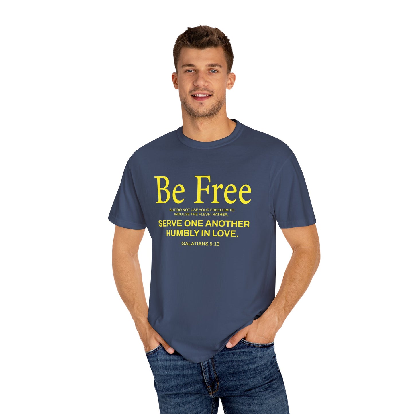 Be Free "Galatians 5:13" Yellow