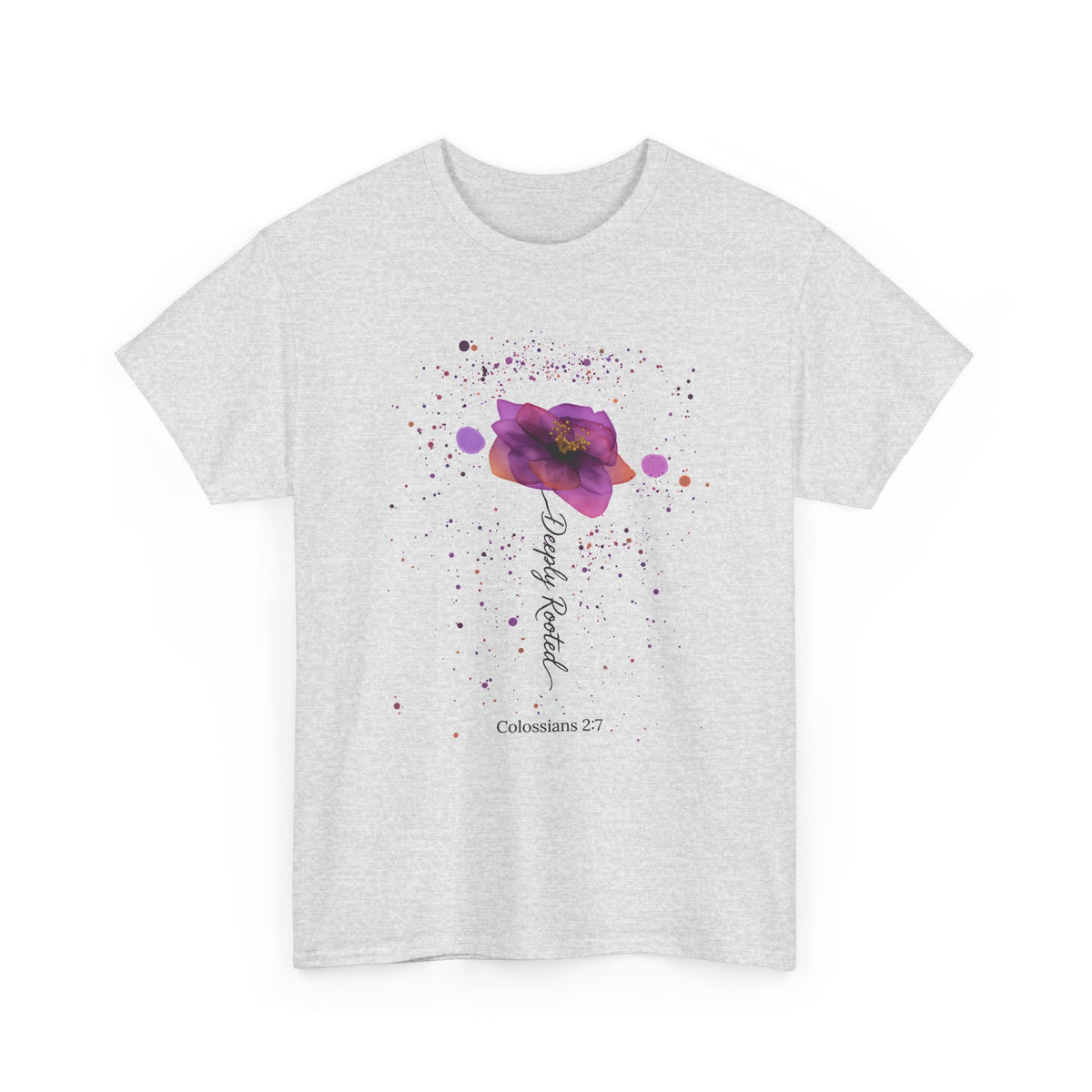 Colossians 2:7 Floral Faith T-Shirt