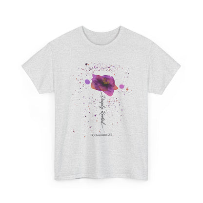 Colossians 2:7 Floral Faith T-Shirt