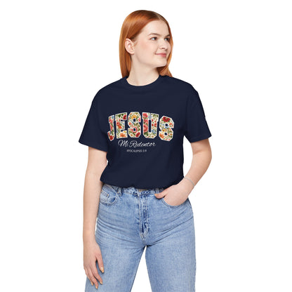 Jesus Mi Redentor Floral Graphic Tee