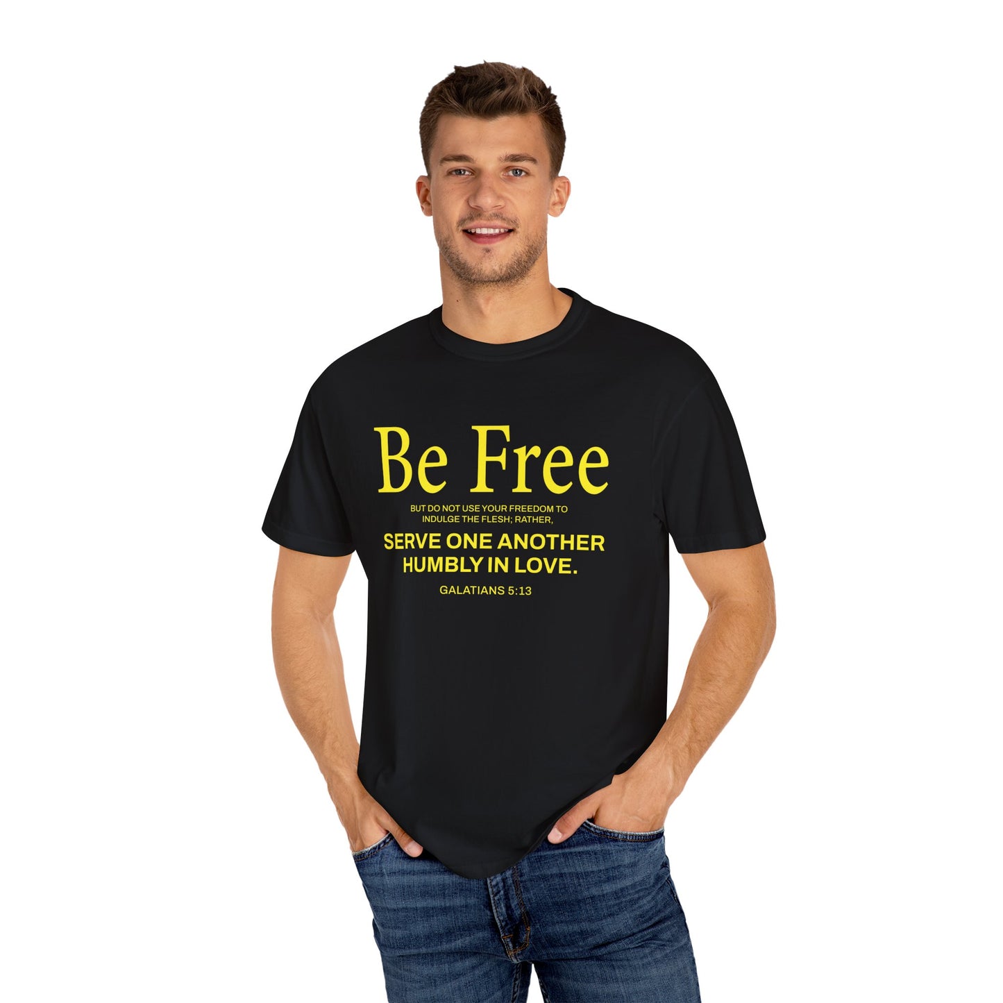 Be Free "Galatians 5:13" Yellow