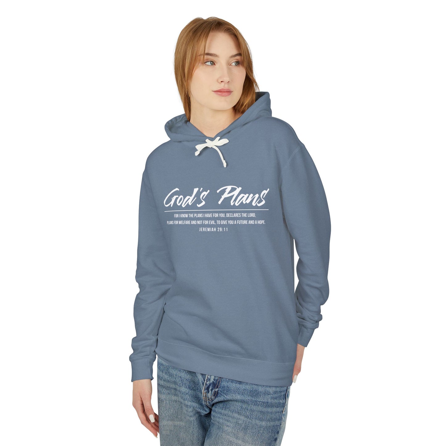 Jeremiah 29:11 "God's Plans" Hoodie — Inspirational Faith Pullover