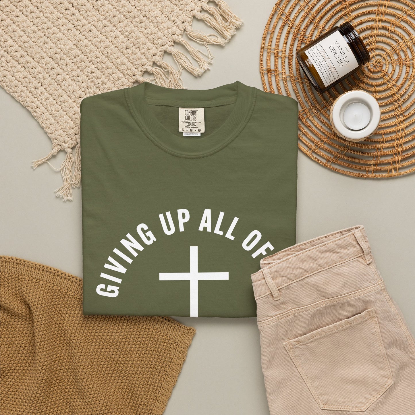 Giving up All Of Me "Matthew 16:24" 100% Cotton T-Shirt