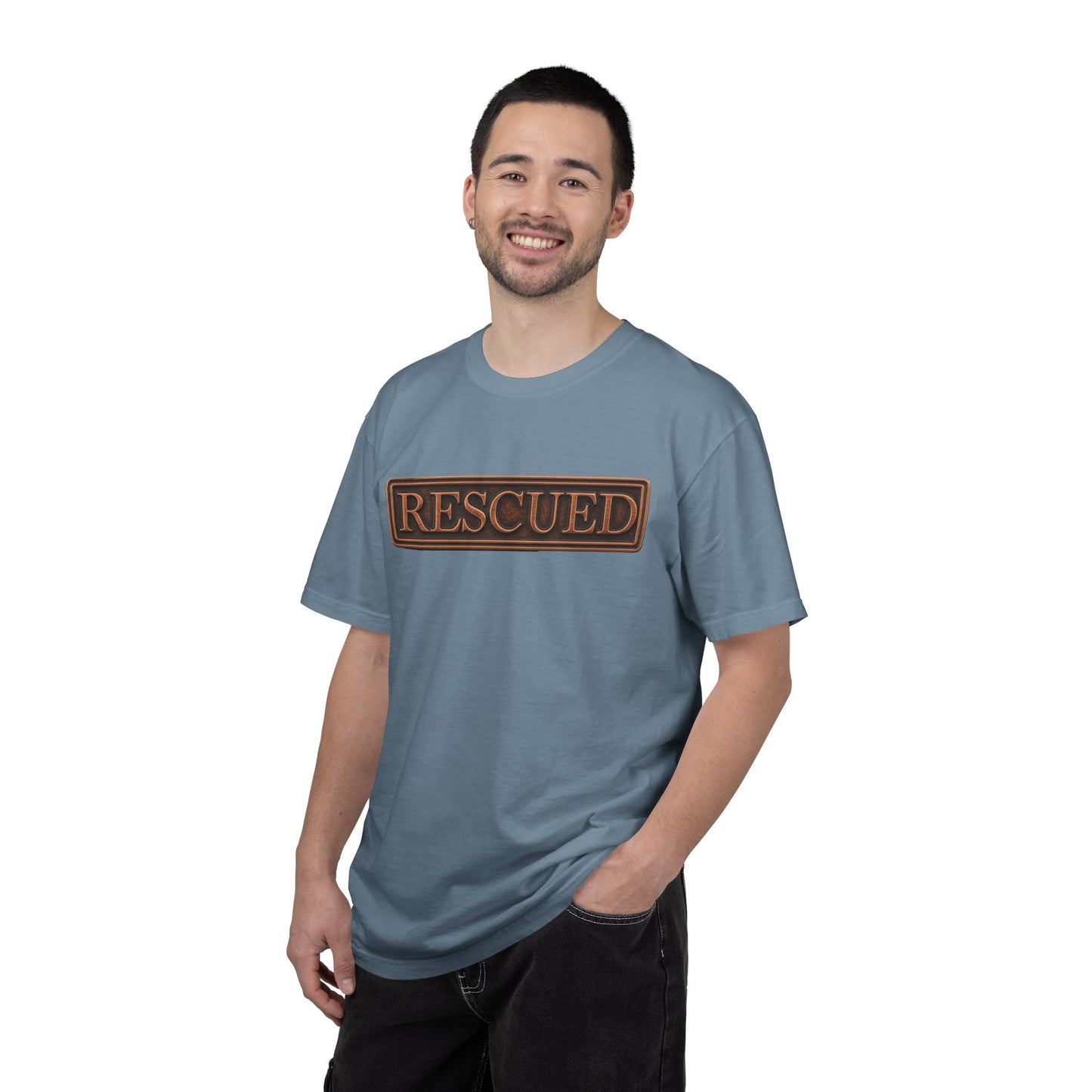 Rescued Colossians 1:13-14 Cotton T-Shirt