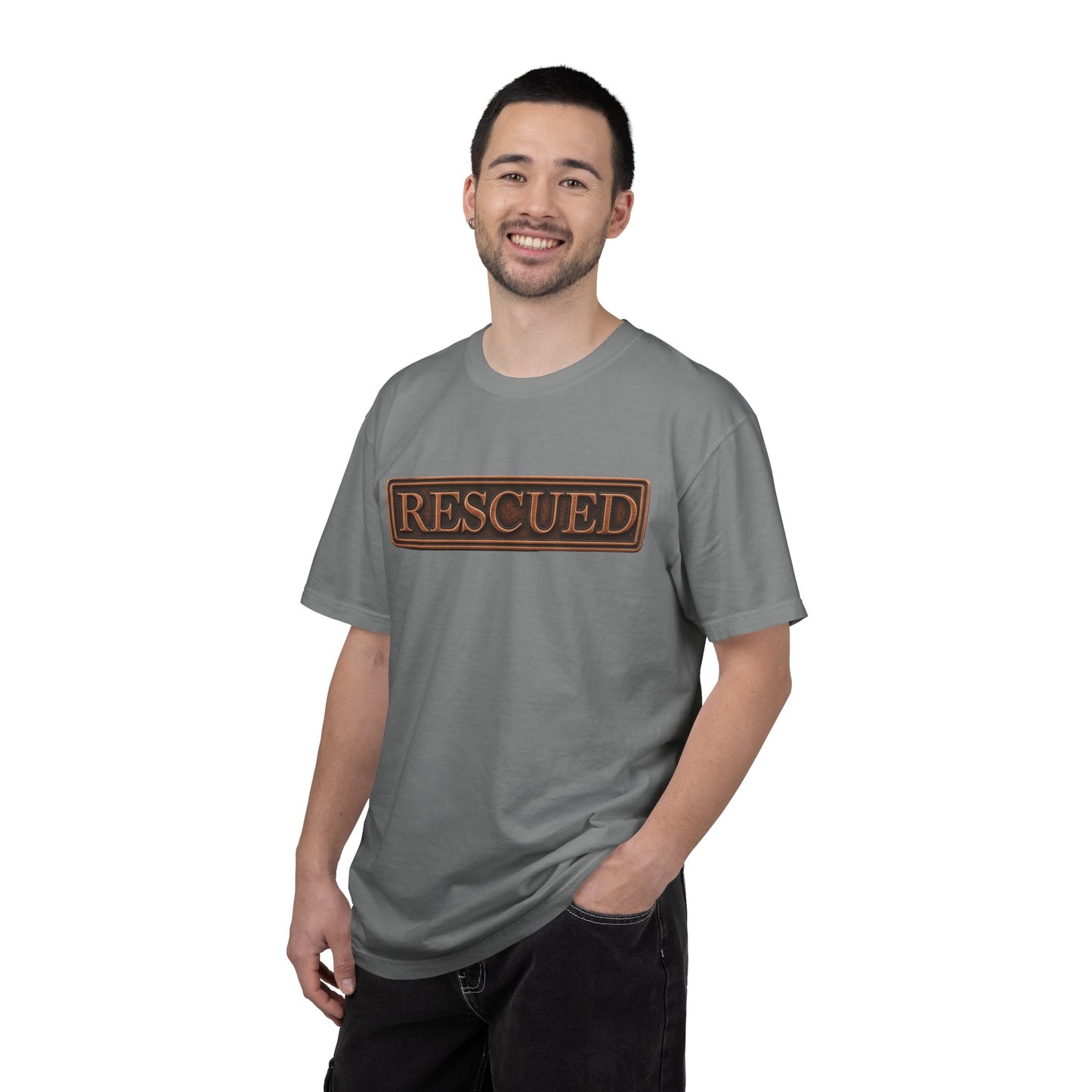 Rescued Colossians 1:13-14 Cotton T-Shirt