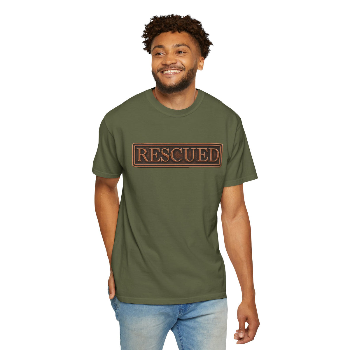Rescued Colossians 1:13-14 Cotton T-Shirt