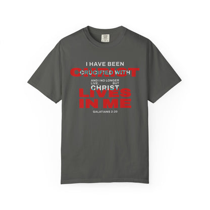 I have been Crucified with Christ "Galatians 2:20" RED 100% Cotton T-Shirt