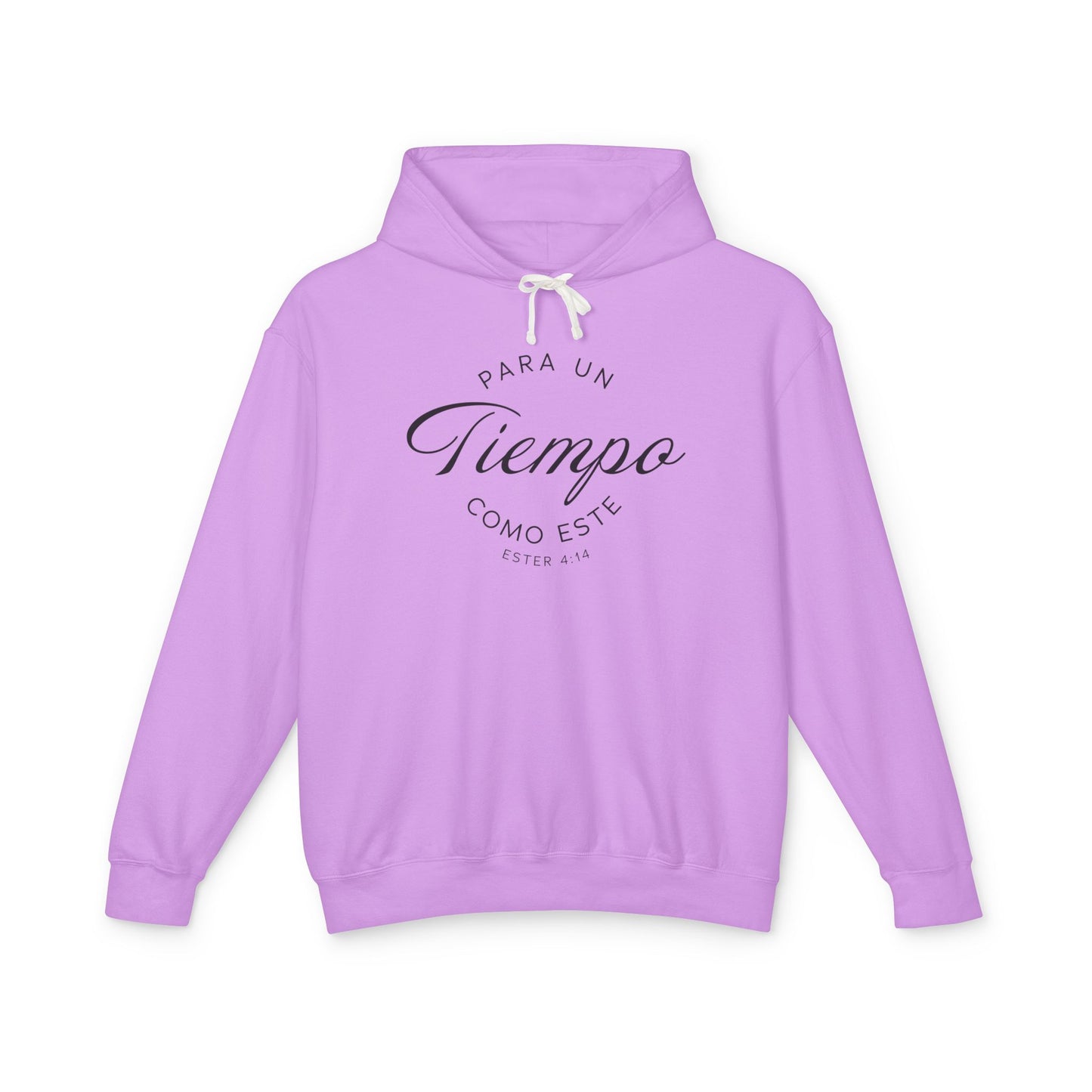 Para un Tiempo Como Este Ester 4:14 100% Cotton Hoodie Sweat-Shirt — Spanish Wise Woman Bible Verse