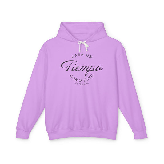 Para un Tiempo Como Este Ester 4:14 100% Cotton Hoodie Sweat-Shirt — Spanish Wise Woman Bible Verse
