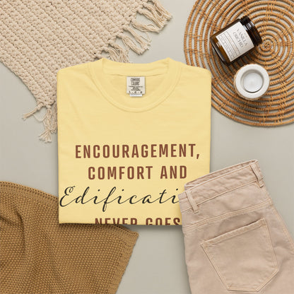 Encouragement, Comfort & Edification T-Shirt — Ephesians 4:29 Inspirational Christian Tee