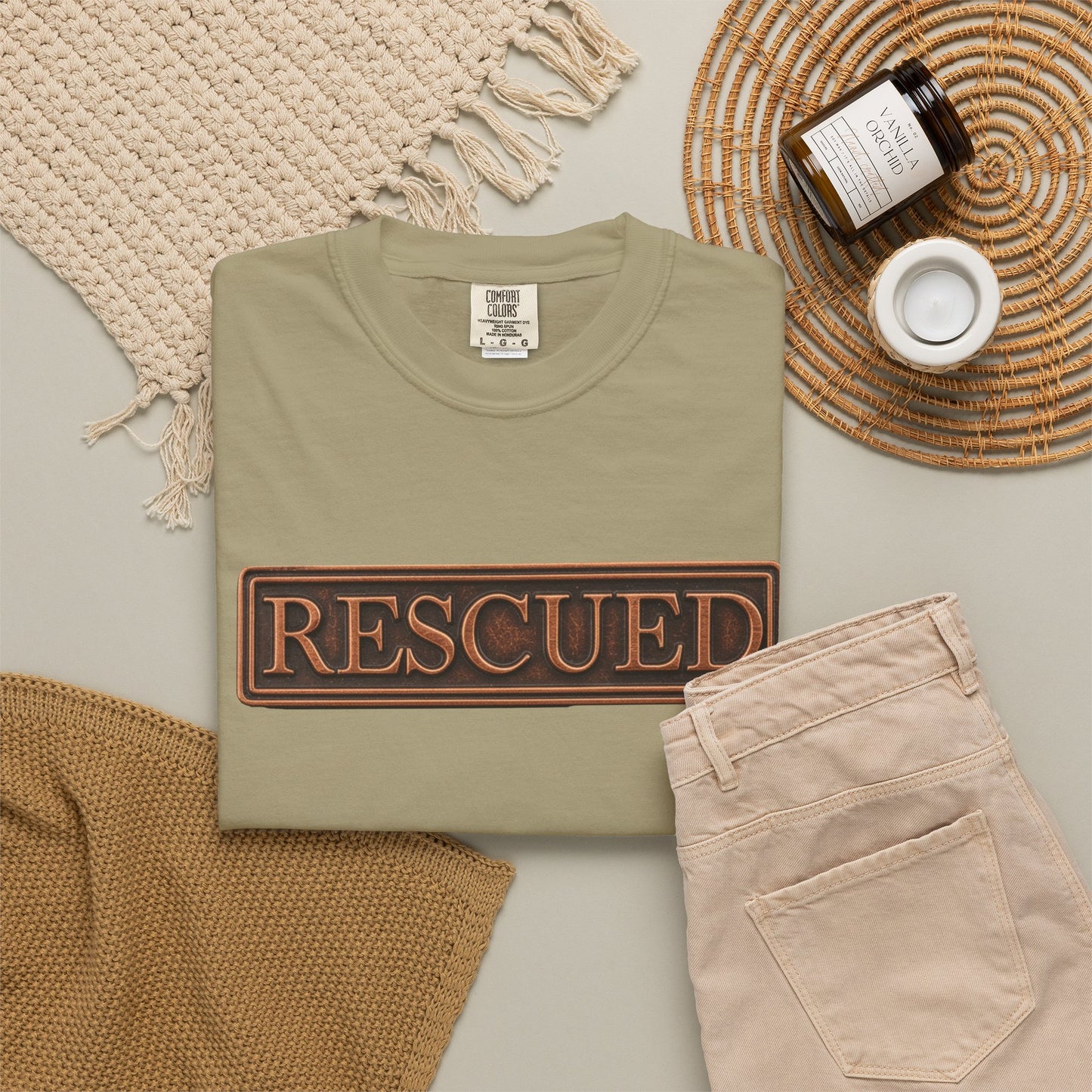 Rescued Colossians 1:13-14 Cotton T-Shirt