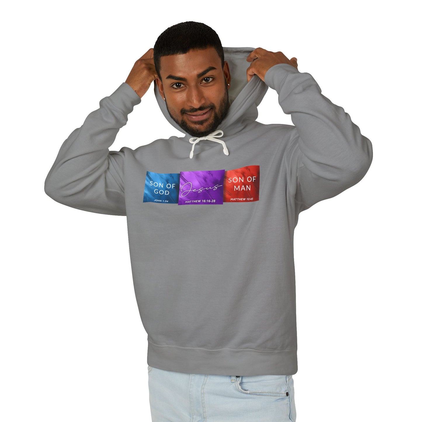 Son of Man Son of God Cotton T‑Shirt — Christian Faith Graphic  Hooded Sweatshirt