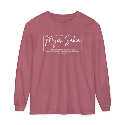Mujer Sabia Proverbios 14:1 T-Shirt — Spanish Wise Woman Bible Verse